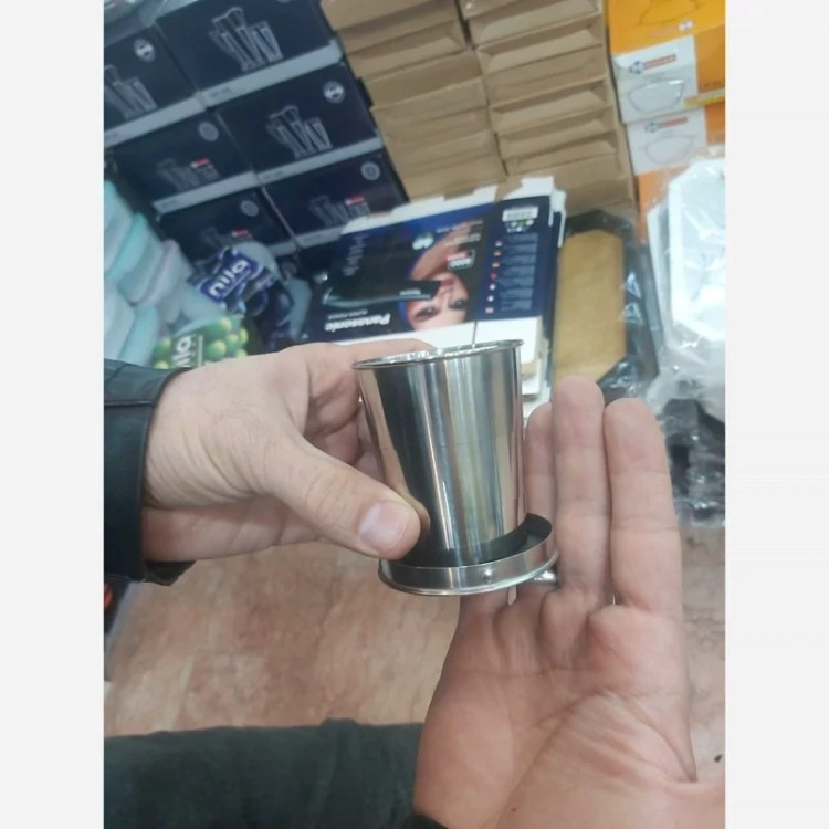 لیوان تاشو استیل